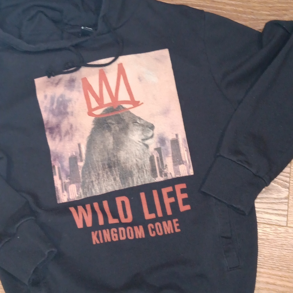 INSIGHT WILD LIFE KINGDOM COME GRAPHIC HOODIE.   #5502